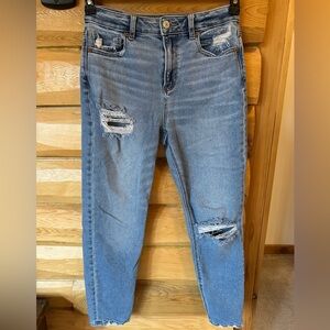 American Eagle Distressed Mom Jeans